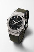 Men's Automatic Chronograph with Green Sunray Registers