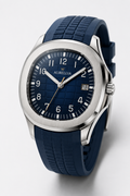 Men's Automatic Watch with Embossed Line Face and Rubber Band